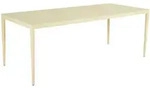 Gartenesstisch Bigby, aus Aluminium, modern rechteckig, lemon gelb, f&uuml;r 6&ndash;8