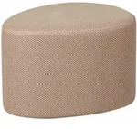 Hocker Puuk aus Netzstoff, organisches Design, natur, gepolstert und langlebig...