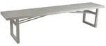 Gartenbank Vevi aus Aluminium, modern, Beige, 200 cm, f&uuml;r 3&ndash;4 Personen,