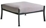 Gartenhocker Delux aus Edelstahl mit Teddy-Olefin Bezug, modern, beige, inkl....