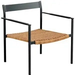 Gartensessel DK mit Armlehne aus Aluminium und Kunstrattan, modern skandinavisch,