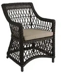 Gartenstuhl Beatrice von Brafab aus Aluminium und Kunst-Rattan, klassischer Stil,