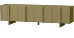 TV-Board Basu aus Kiefernholz, modern skandinavisch, Moss Gr&uuml;n, 200 cm breit,