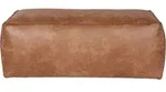 Pouf Rodeo Lederoptik, rechteckig gepolstert, moderner Stil, Cognac,...