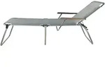 Gartenliege Dreibeinliege Amigo 40+ aus Aluminium mit Armlehne, modern,...