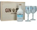 Gin Sul Geschenkset mit zwei Gl&auml;sern in Holzbox - Gin