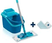 Leifheit Bodenwischer Set POWER CLEAN mit Ersatzbezug, f&uuml;r alle glatten B&ouml;den