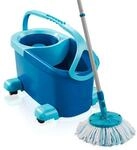 Leifheit Wischmop-Set CLEAN TWIST Disc Mop Ergo Mobile, f&uuml;r alle glatten B&ouml;den