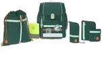 L&auml;ssig Schulranzen Set 7-teilig, Boxy Unique dark green Ocean Edition