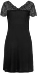 LASCANA Damen Nachthemd schwarz Gr.36/38