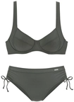 LASCANA B&uuml;gel-Bikini Damen oliv Gr.36 Cup B