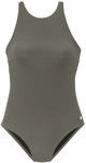 LASCANA Damen Badeanzug oliv Gr.34 Cup A/B