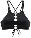 BENCH. Bustier-Bikini-Top Damen schwarz Gr.32