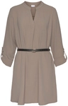 LASCANA Longbluse Damen taupe Gr.40