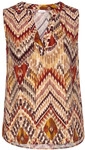 LASCANA Blusentop Damen braun-bedruckt Gr.34