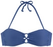 SUNSEEKER Bandeau-Bikini-Top Damen blau Gr.32 Cup A/B