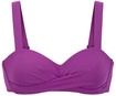 LASCANA Bandeau-Bikini-Top Damen beere Gr.42 Cup C