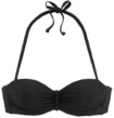 SUNSEEKER B&uuml;gel-Bandeau-Bikini-Top Damen schwarz Gr.32 Cup A
