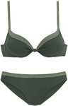 JETTE Push-Up-Bikini Damen oliv Gr.36