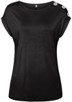 BUFFALO Kurzarmshirt Damen schwarz Gr.32/34