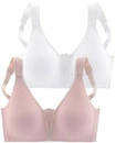 PETITE FLEUR BY LASCANA Soft-BH Damen rosa+wei&szlig; Gr.75B