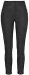 LASCANA Lederimitathose Damen schwarz Gr.34