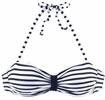 VENICE BEACH Bandeau-Bikini-Top Damen wei&szlig;-marine-gestreift Gr.34