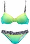 KANGAROOS B&uuml;gel-Bikini Damen t&uuml;rkis-gr&uuml;n Gr.36