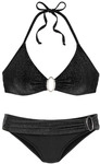 JETTE Triangel-Bikini Damen schwarz Gr.32 Cup A/B