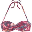 S.OLIVER B&uuml;gel-Bandeau-Bikini-Top Damen rostrot-bedruckt Gr.32 Cup A