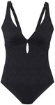 BUFFALO Badeanzug Damen schwarz Gr.38 Cup C/D