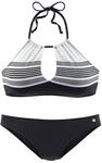 JETTE Bustier-Bikini Damen schwarz-wei&szlig; Gr.32