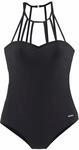 BRUNO BANANI Badeanzug Damen schwarz Gr.34 Cup A/B