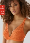PETITE FLEUR BY LASCANA Bralette-BH Damen orange+schwarz Gr.70A