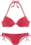 BUFFALO Push-Up-Bikini Damen rot Gr.32 Cup A