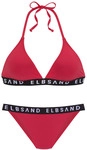 ELBSAND Triangel-Bikini Damen rot Gr.34 Cup C/D