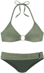JETTE Triangel-Bikini Damen oliv Gr.32 Cup A/B