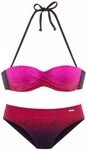 LASCANA B&uuml;gel-Bandeau-Bikini Damen rot Gr.32 Cup A
