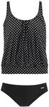 LASCANA Oversize-Tankini Damen schwarz-wei&szlig; Gr.36