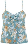 SUNSEEKER B&uuml;gel-Tankini-Top Damen aquablau-bedruckt Gr.36 Cup B