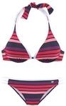 KANGAROOS B&uuml;gel-Bikini Damen bunt-gestreift Gr.36 Cup F