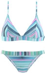 VENICE BEACH Triangel-Bikini Damen gestreift-t&uuml;rkis Gr.34 Cup C/D