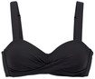 LASCANA Bandeau-Bikini-Top Damen schwarz Gr.40 Cup B