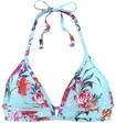 SUNSEEKER Triangel-Bikini-Top Damen hellblau-bedruckt Gr.32 Cup A/B