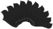 BENCH. Sneakersocken Damen 10x schwarz Gr.35-38