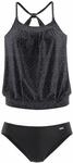VENICE BEACH Tankini Damen schwarz-grau Gr.36