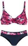 PETITE FLEUR BY LASCANA B&uuml;gel-Bikini Damen beere-bedruckt Gr.36 Cup C