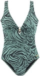 BRUNO BANANI Damen Badeanzug jade bedruckt Gr.36 Cup A/B