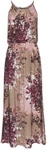 LASCANA Maxikleid Damen taupe-beere bedruckt Gr.36