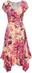BEACHTIME BY LASCANA Jerseykleid Damen pink bedruckt Gr.34